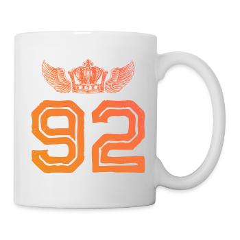 92 Number crown - Mug - white - Right
