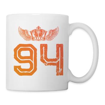 94 Couronne numérique - Mug blanc - blanc - Droite
