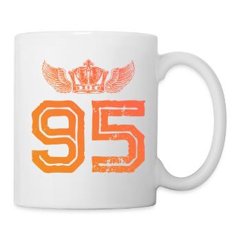 95 Couronne numérique - Mug blanc - blanc - Droite