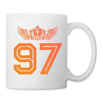 97 Number crown - Mug - white - Right