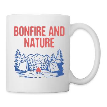 Feu de joie et nature Camping Wildlife Camper - Mug blanc - blanc - Droite