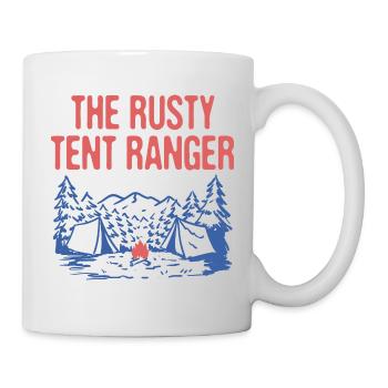 The Rusty Tent Ranger Camping Friends Camper - Tasse - Weiß - Rechts