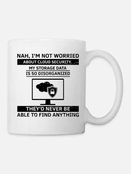 Cyber Security Design for IT Security and Hackers - Mug - white