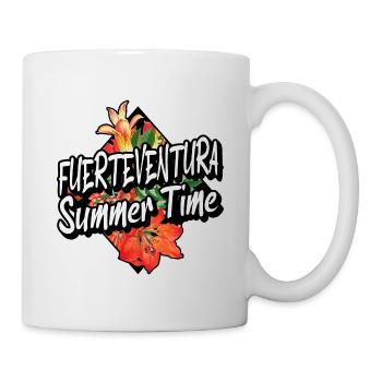 Fuerteventura Sommer Sonne Strand Meer Palmen - Tasse - Weiß - Rechts