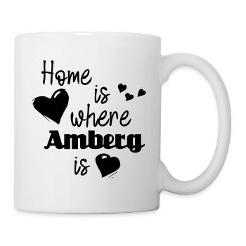 Zuhause in Amberg - Home is where Amberg is - Tasse - Weiß - Rechts