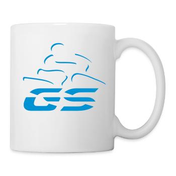 Logo GS pilote n°5 | Blanc - Mug blanc - blanc - Droite