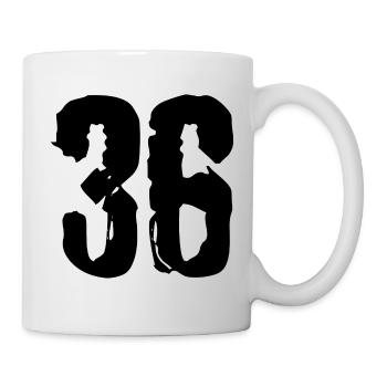 36 Number jersey - Mug - white - Right