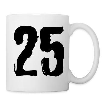 25 number jersey - Mug - white - Right