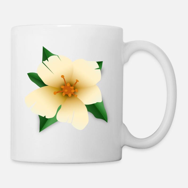 Hibiskusblüte - Tasse - Weiß