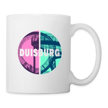 Duisburg Deutschland Stadt Skyline Heimat Liebe - Tasse - Weiß - Rechts