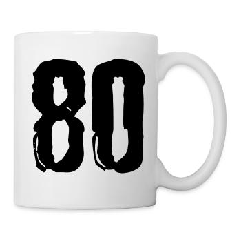 80 number jersey - Mug - white - Right