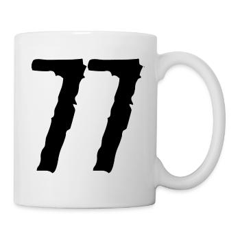 77 Number jersey - Mug - white - Right