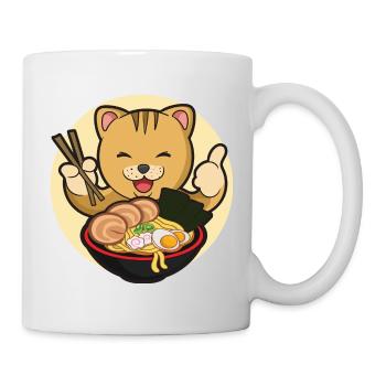 Asiatique Japonais Ramen Cat I Cadeau - Mug blanc - blanc - Droite