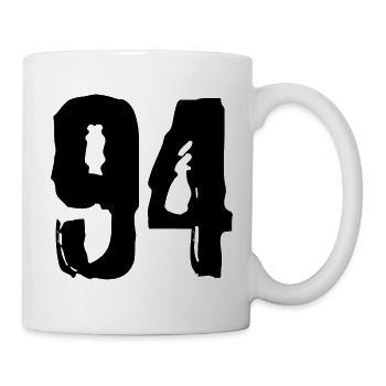 Maillot à 94 numéros - Mug blanc - blanc - Droite
