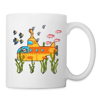 Scuba Diving Sloth Lazy Animal Diving I Gift - Mug - white - Right