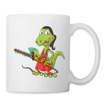 Lizard Gardener - Mug - white - Right