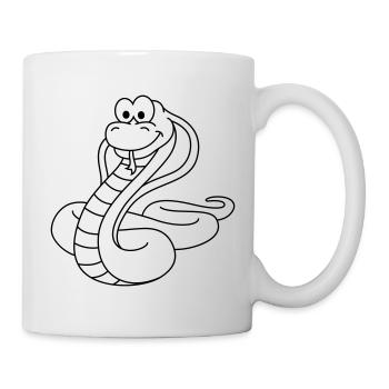 Snake Cobra Comic Animal - Mug - white - Right
