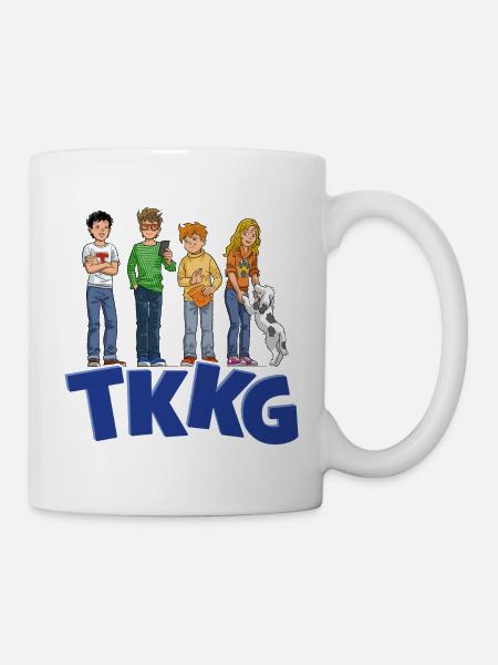 TKKG Junior Logo Mit Der Bande - Tasse - Weiß
