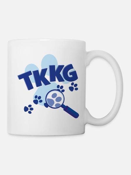 TKKG Junior Logo Mit Pfote - Tasse - Weiß