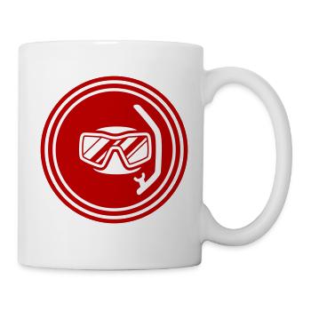 Diving goggles Silhouette - Mug - white - Right