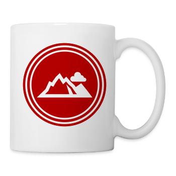 Berge Mountains Silhouette - Mug - white - Right