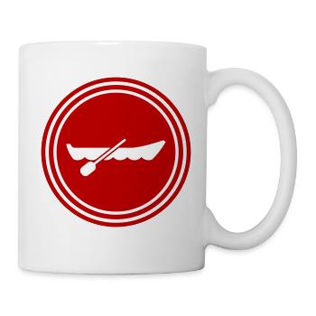 boot symbol silhouette - Mug - white - Right