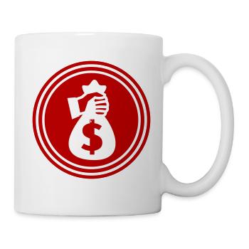 Money Money silhouette - Mug - white - Right