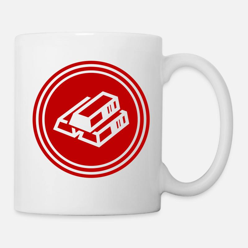 Gold Silhouette icon - Mug - white