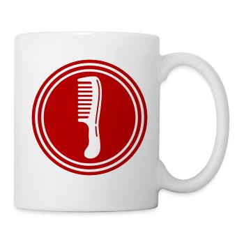 Comb hairdresser icon - Mug - white - Right