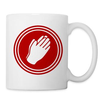 Beten Hände Icon - Tasse - Weiß - Rechts