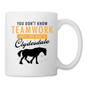 Conception Clydesdale pour clydesdale Riders - Mug blanc - blanc - Droite
