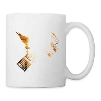 Nashville Tennessee USA Gitarre Skyline Musik - Tasse - Weiß - Rechts