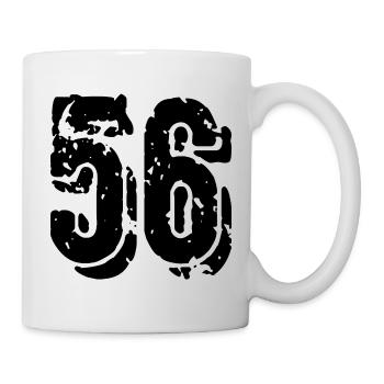 Maillot numéro 56 - Mug blanc - blanc - Droite