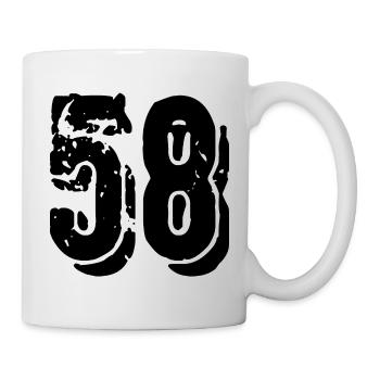58 number jersey - Mug - white - Right