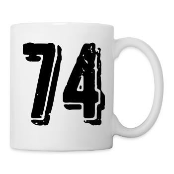 74 number jersey - Mug - white - Right