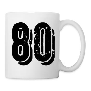 80 number jersey - Mug - white - Right