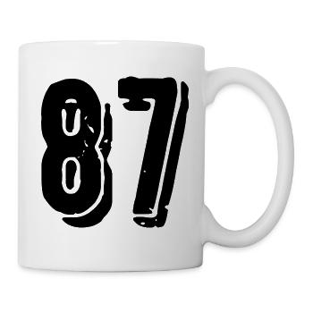 87 Number jersey - Mug - white - Right
