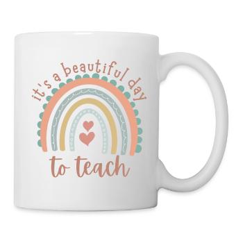 C’est une merveilleuse journée pour enseigner - Mug blanc - blanc - Droite