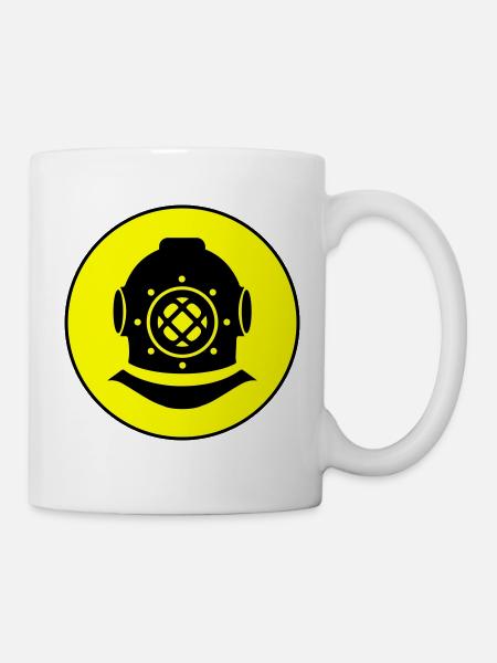 Apnoe Tauchen Kreis - Tasse - Weiß