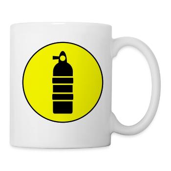 Sauerstoff Tauchen Kreis - Tasse - Weiß - Rechts