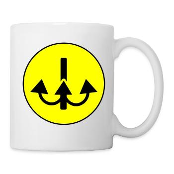 Icône de pêcheur à la ligne - Mug blanc - blanc - Droite