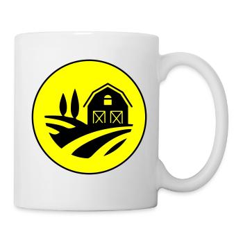 Farm Ernte Kreis - Tasse - Weiß - Rechts