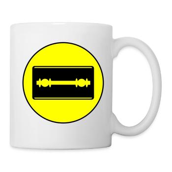 Razor Blade Icon Circle - Mug - white - Right
