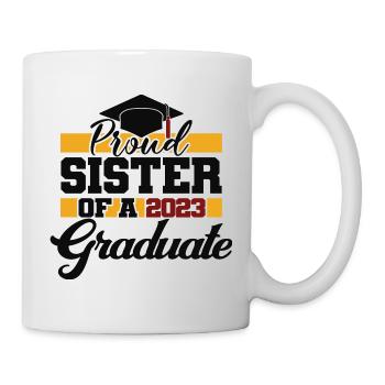 Proud Sister Of A 2023 Graduate Graduation Party - Mug - white - Right