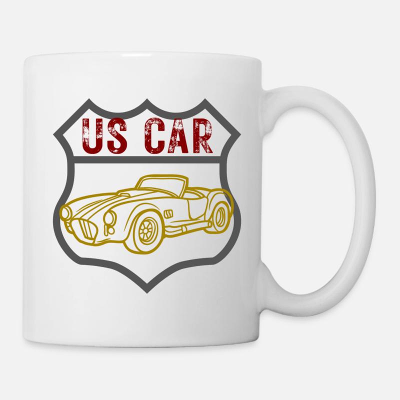Voiture US - Mug blanc - blanc