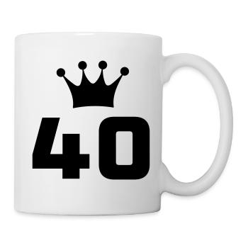 40 ans 40e anniversaire Cadeau d’anniversaire - Mug blanc - blanc - Droite