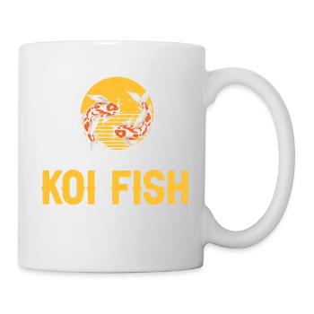 I Just Really Like KOI Fish OK? Retro Vintage - Tasse - Weiß - Rechts