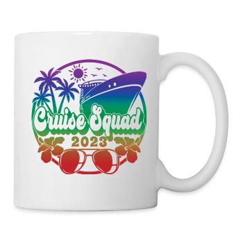 Cruise Squad 2023 Croisière Famille Amis Vacances - Mug blanc - blanc - Droite