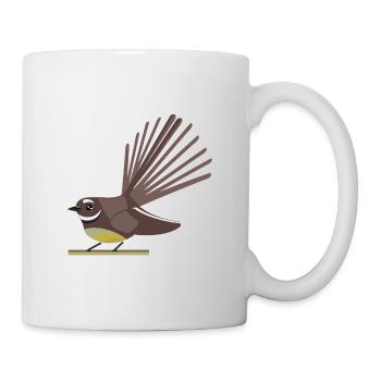 fantail sq no background - Tasse - Weiß - Rechts