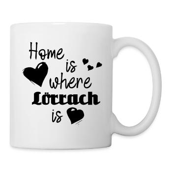 Zuhause in Lörrach - Home is where Lörrach is - Tasse - Weiß - Rechts